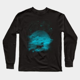 Nighty Deer Blue Long Sleeve T-Shirt